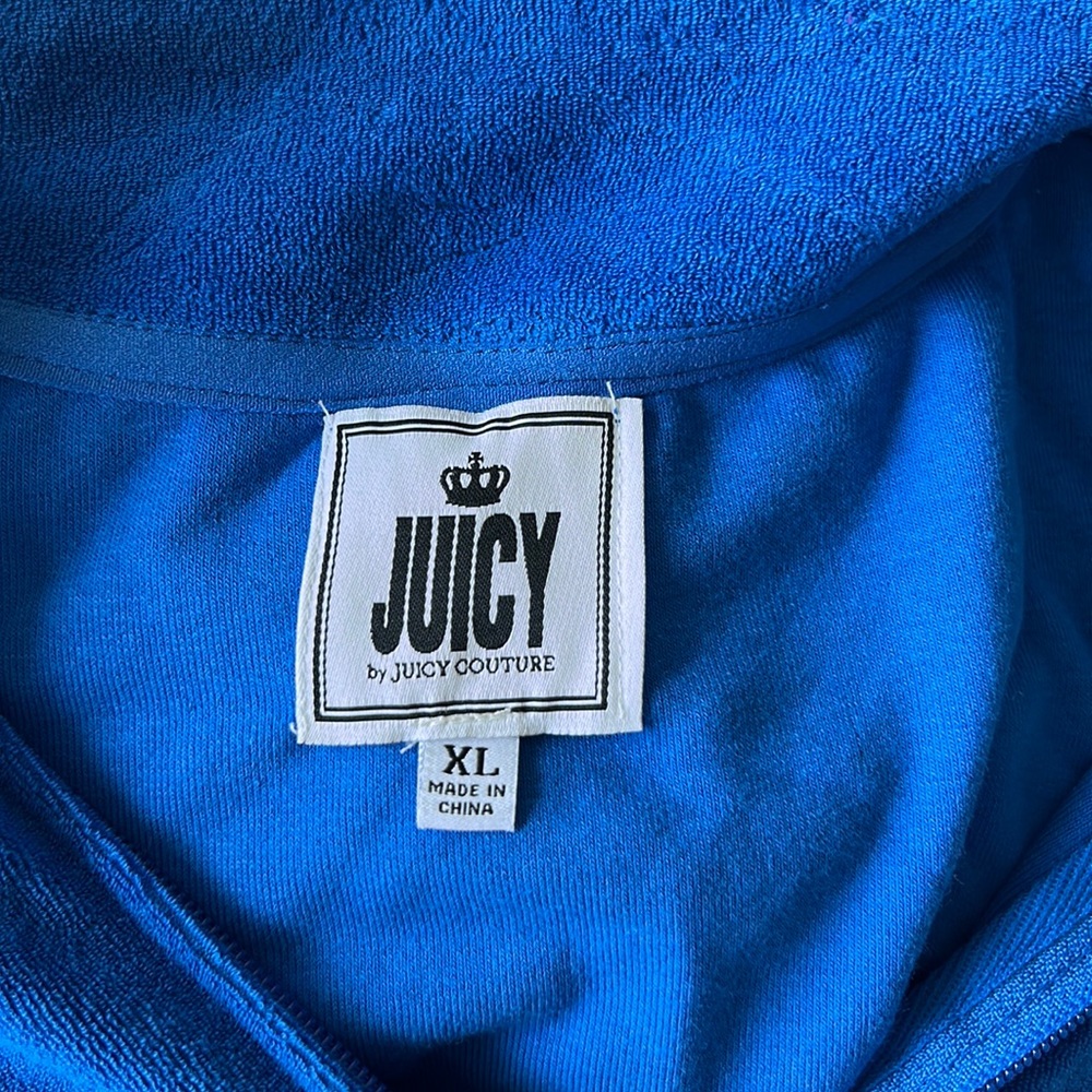 JUICY COUTURE ZIP UP JACKET TOP SIZE XL MSRP $65.00 NWT - Picture 8 of 10